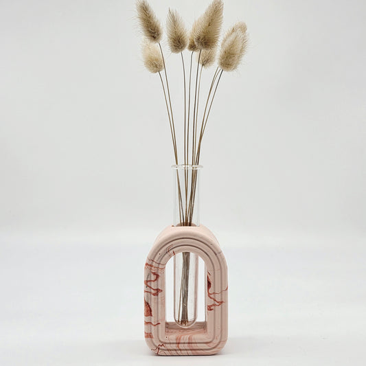 Terracotta Marble arch vase