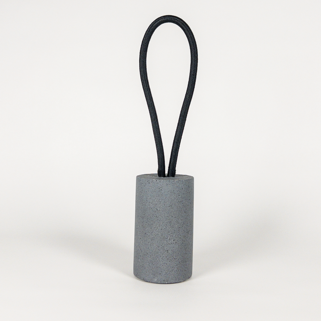 Round Doorstop - Charcoal