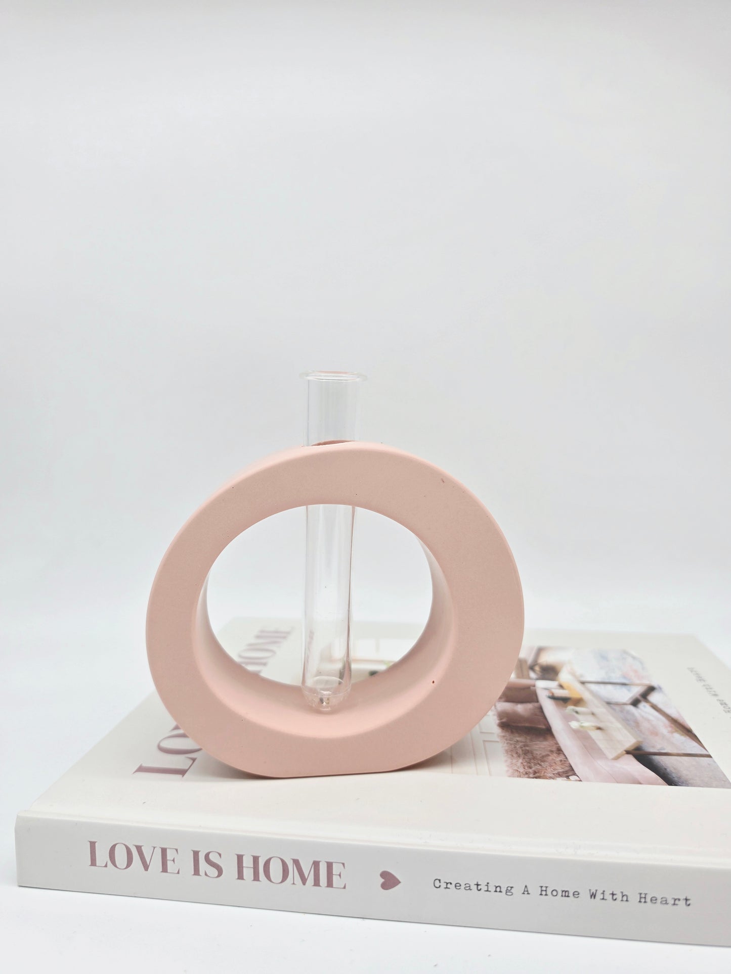 Dusty Pink Round Vase