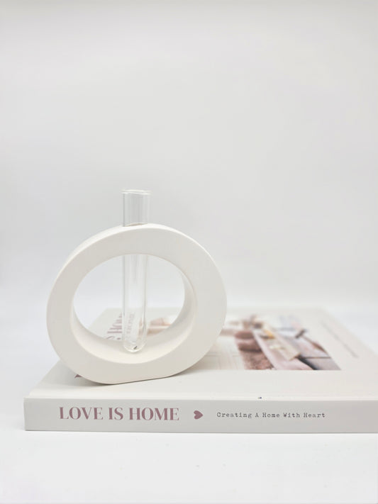 Round Vase - White