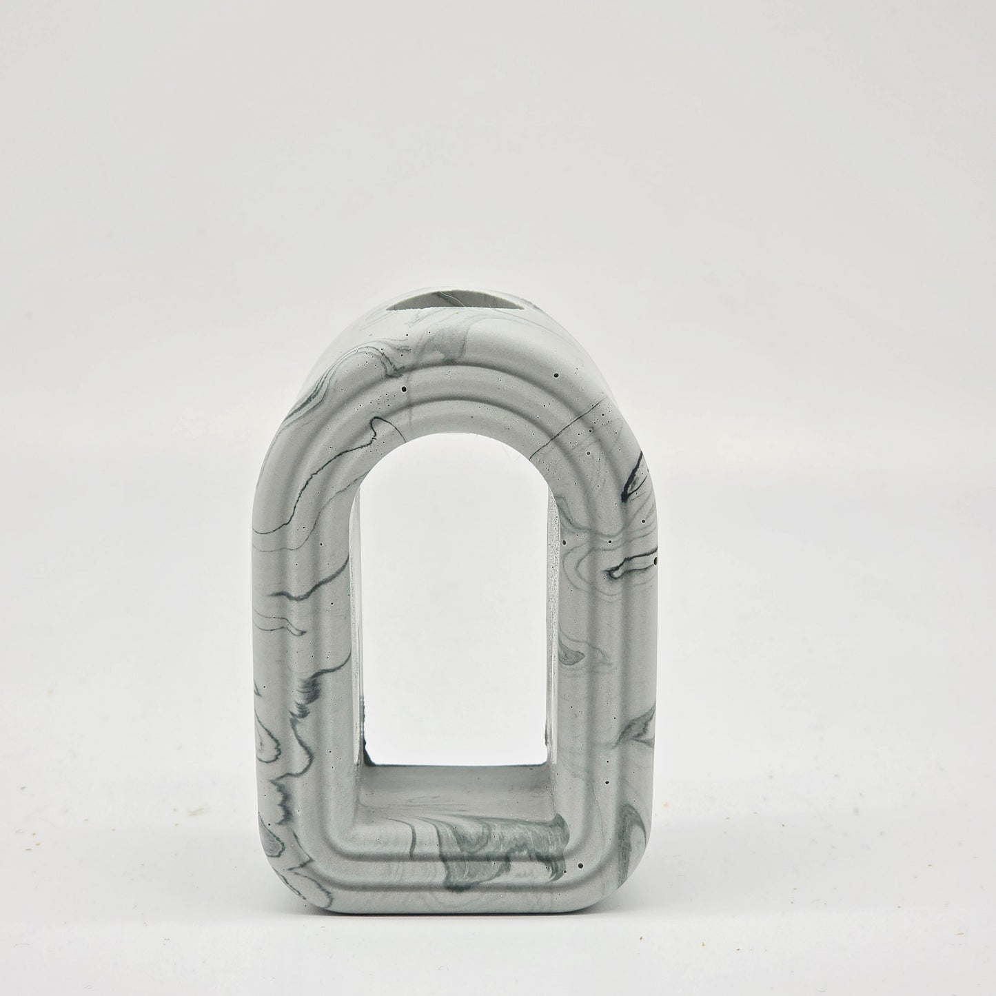 Mini Arch Vase - Sage Marble