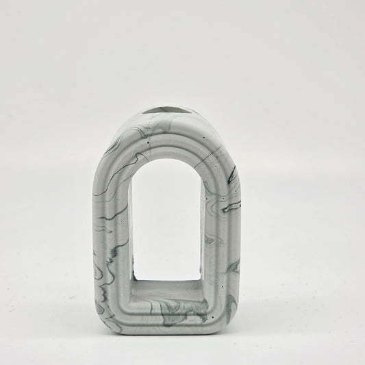 Mini Arch Vase - Sage Marble
