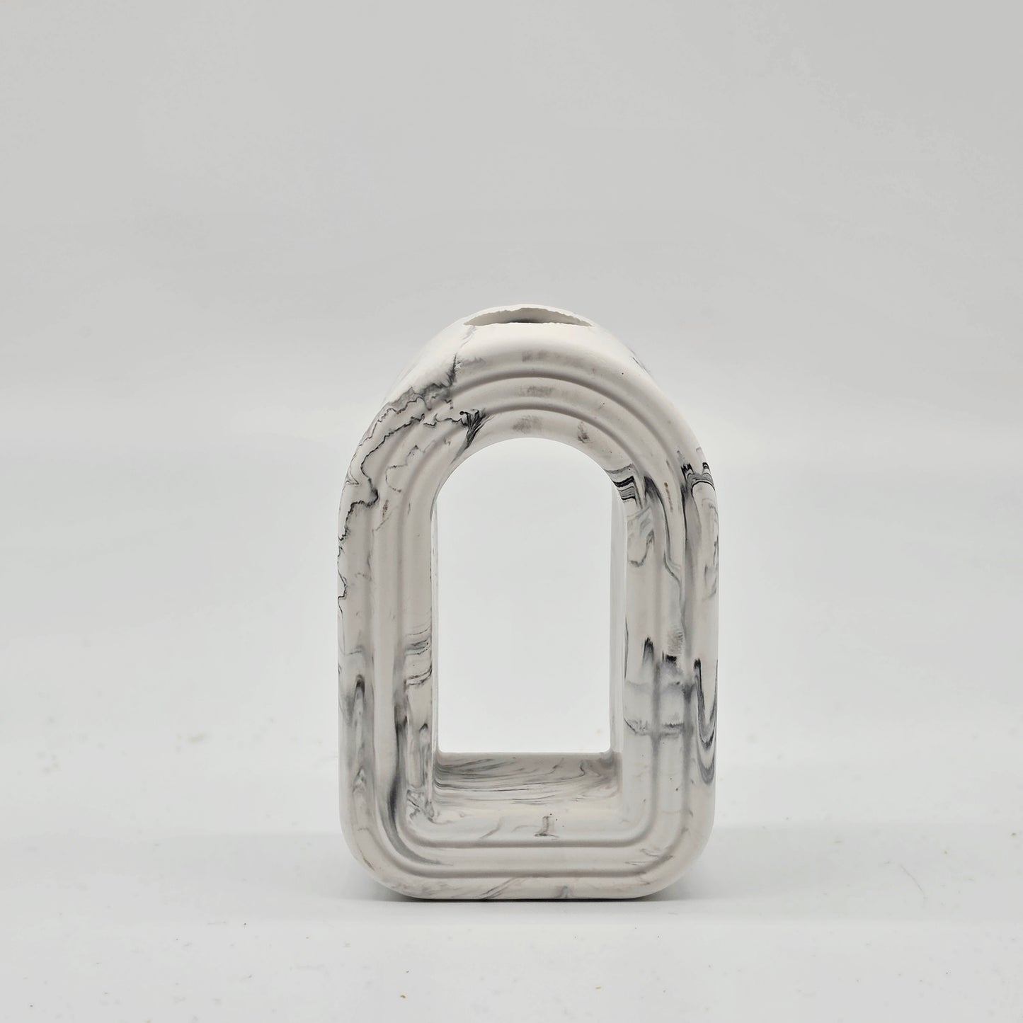 Mini Arch Vase - Monochrome Marble