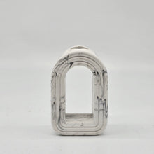 Load image into Gallery viewer, Black and white marble Arch vase