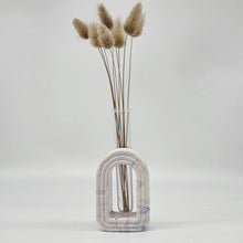 Load image into Gallery viewer, Purple amd white marble Arch vase
