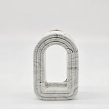 Load image into Gallery viewer, Sage and white marble Arch vase