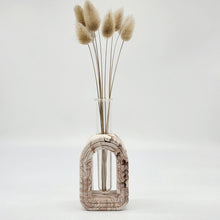 Load image into Gallery viewer, Brown and white marble Arch vase