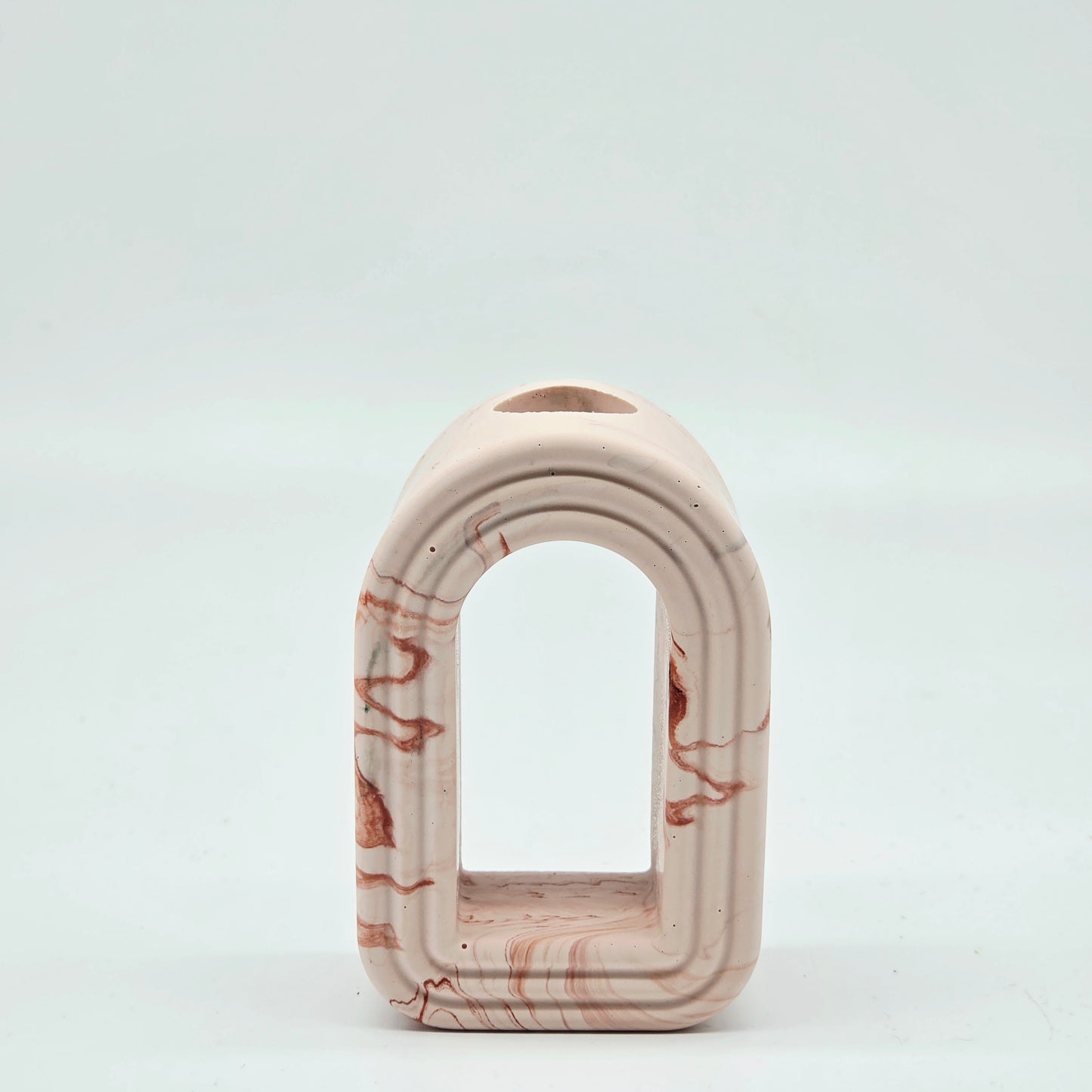 Mini Arch Vase - Terracotta Marble