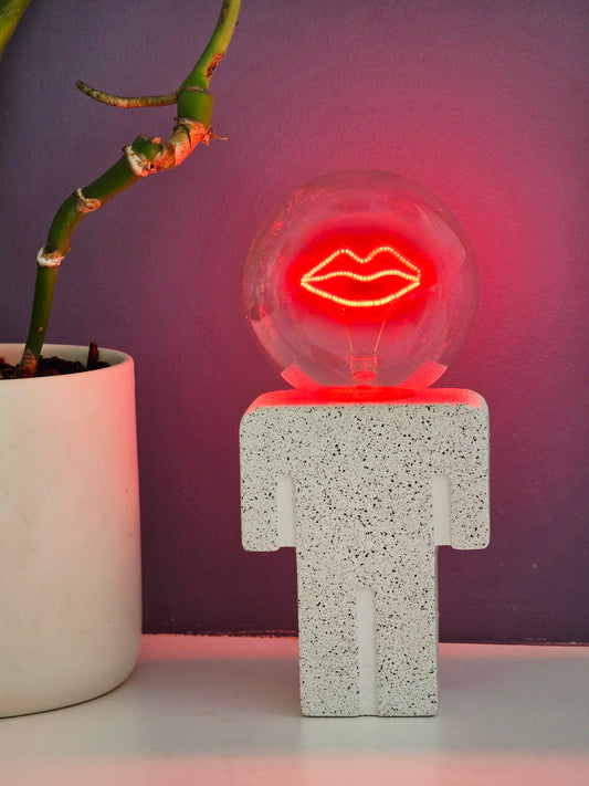 Boy lamp stand