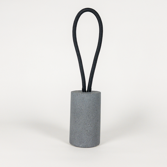 Round Doorstop - Charcoal