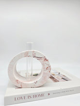 Load image into Gallery viewer, White and Terracotta Marble Vase