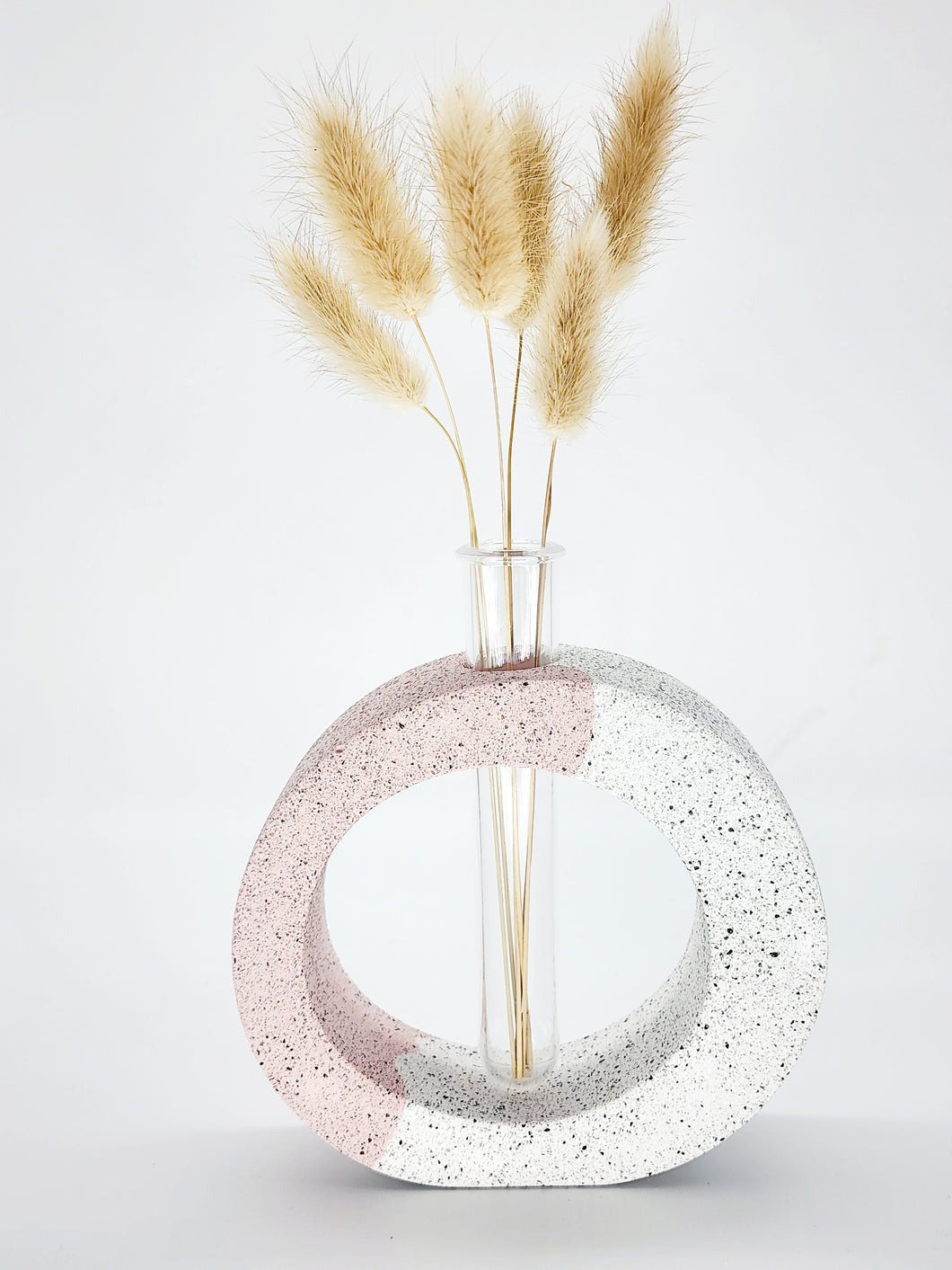 Stonewash/Dusty Pink Round Vase